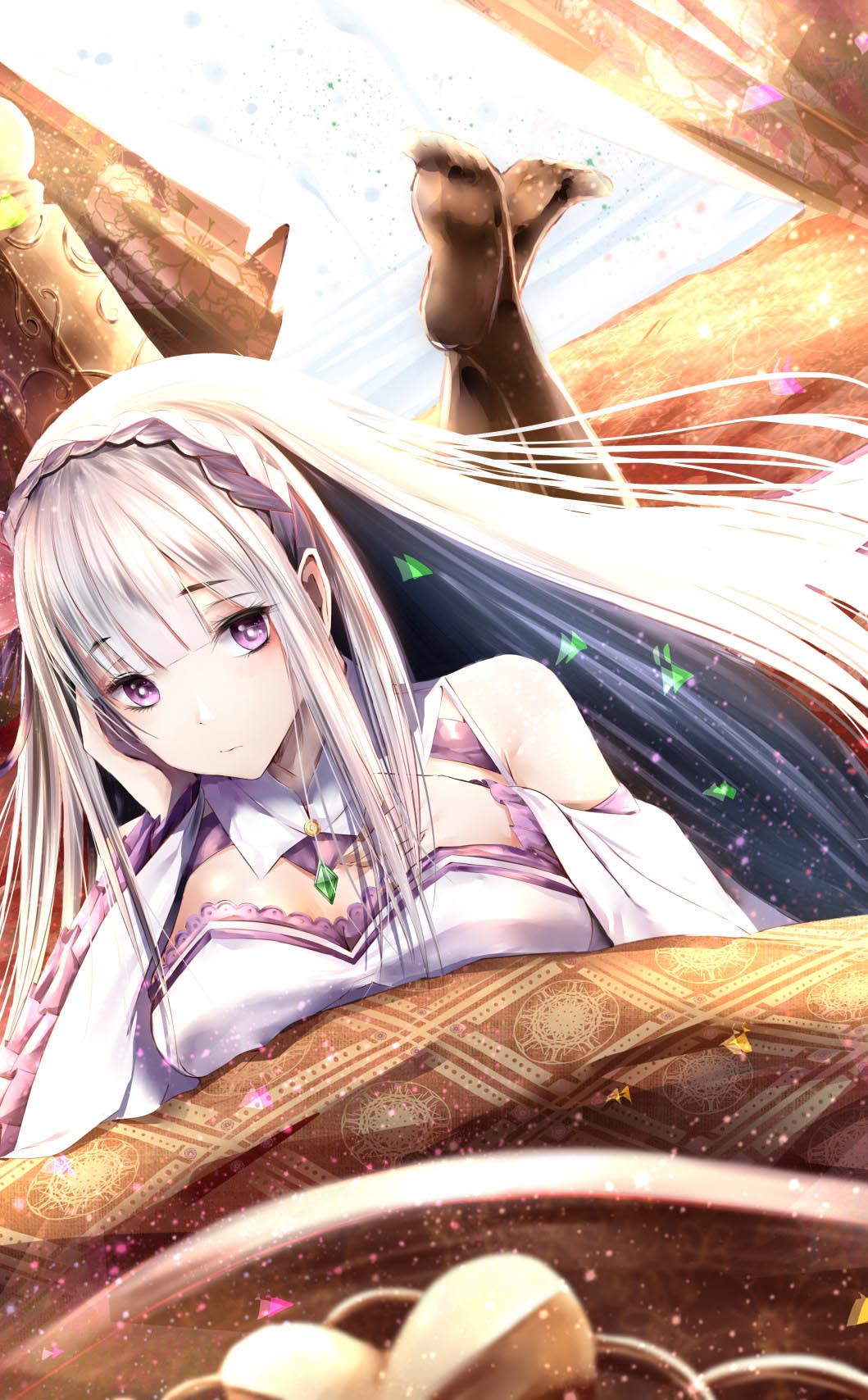 从零开始的异世界 爱蜜莉雅手机壁纸下载(1)