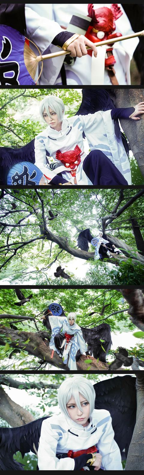 别丢下我，黑晴明大人 阴阳师手游大天狗cos