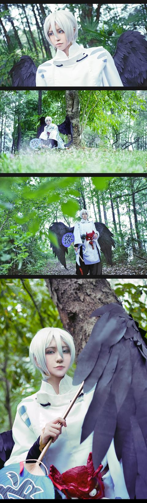 别丢下我，黑晴明大人 阴阳师手游大天狗cos