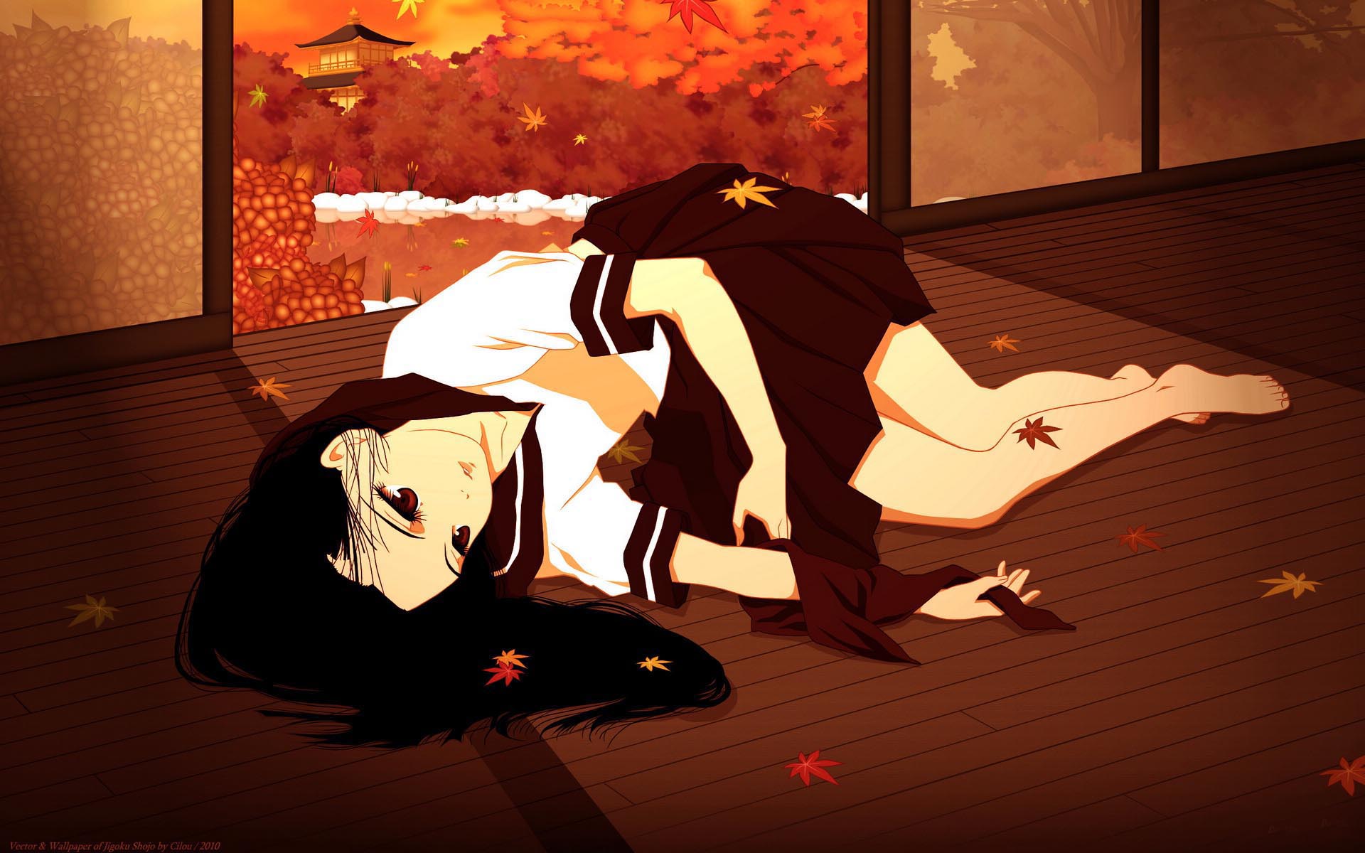 地狱少女阎魔爱 动漫少女电脑壁纸下载