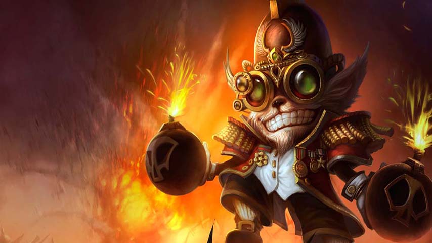 lol爆破鬼才壁纸 才华横溢却危险无比