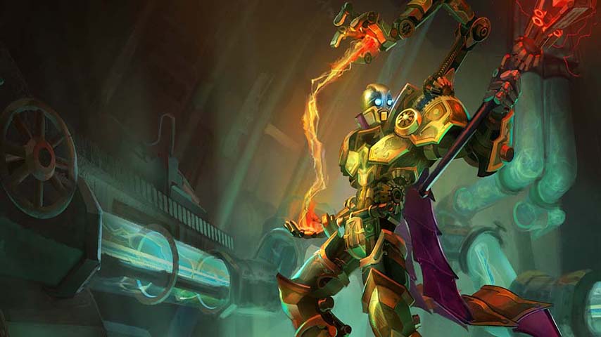  LOL机械先驱皮肤壁纸 科技魔法完美结合