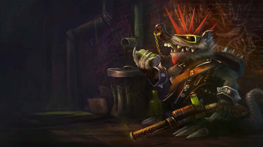 英雄联盟瘟疫之源壁纸 一个贼眉鼠眼的英雄