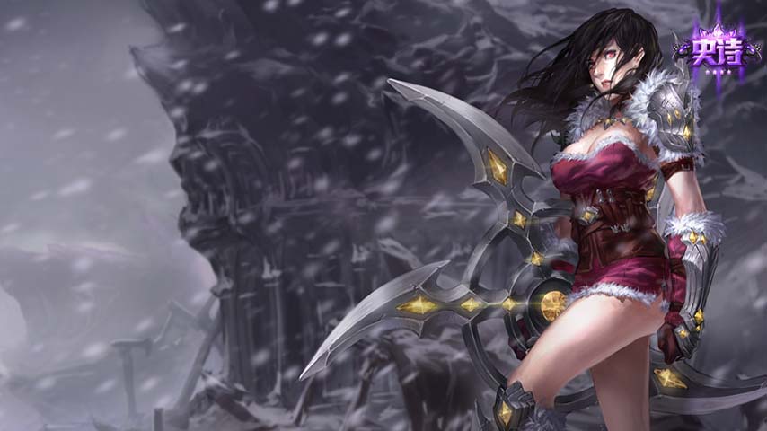 lol战争女神希维尔动漫游戏电脑壁纸