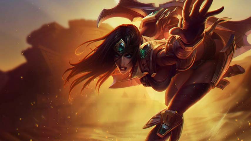 lol战争女神希维尔动漫游戏电脑壁纸