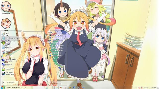 小林家的女仆龙 win7电脑主题下载