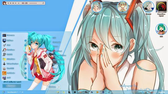 世界第一公主殿下 初音未来win8/8.1主题 下载