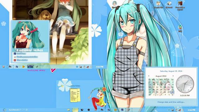 世界第一公主殿下 初音未来win8/8.1主题 下载