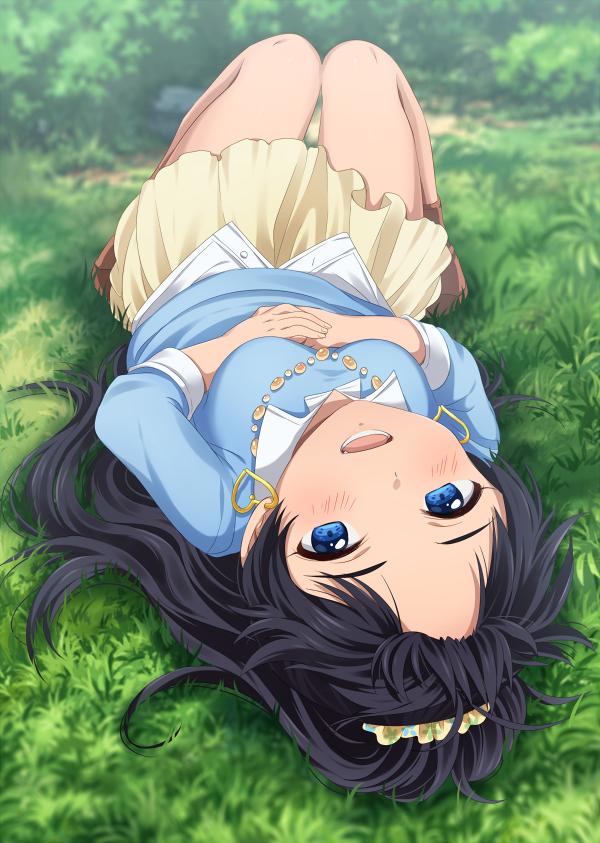 动漫马尾辫少女的高清手机壁纸