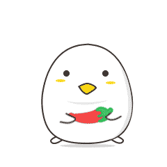 咕咕鸡小白动态表情，一只很猛的大白鸡