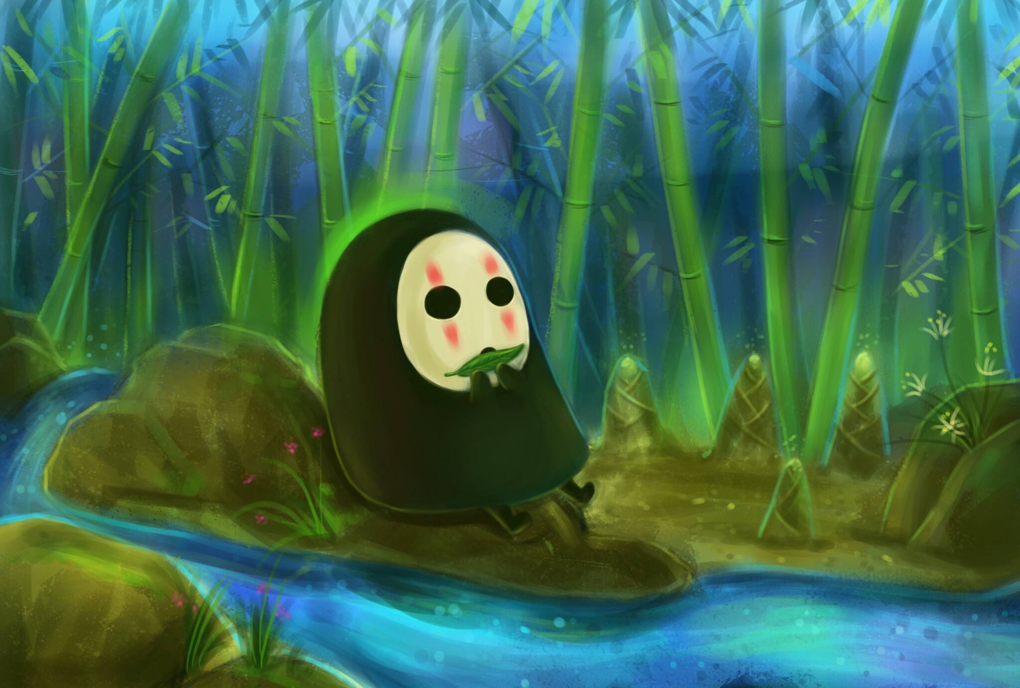 千与千寻 无脸男 Q版安卓手机主题