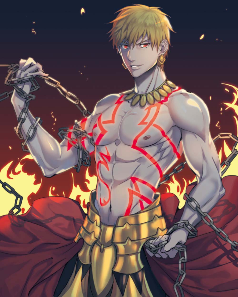 Fate Archer吉尔伽美什 金闪闪精选手机壁纸