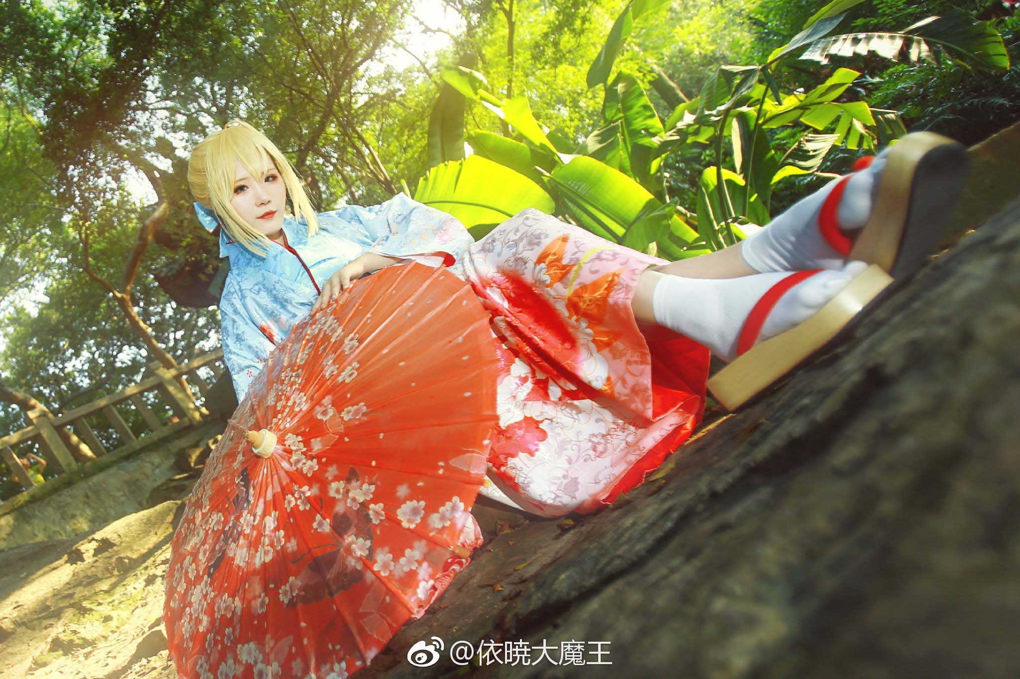 FGO 和服Saber 阿尔托莉亚 COS