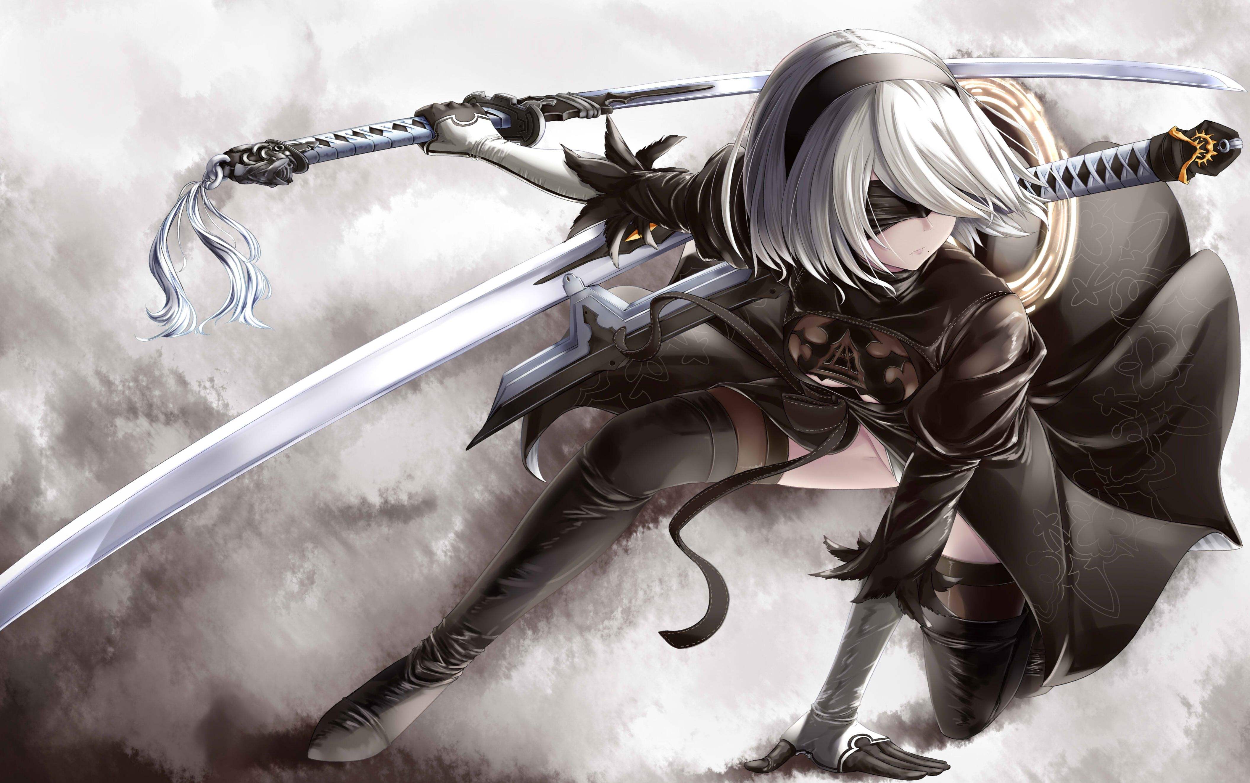 《尼尔机械纪元》2B小姐姐萌化安卓主题