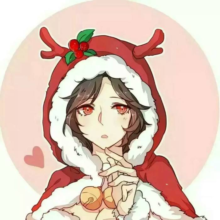 “你猜~你是我的什么？”—圣诞节情侣头像