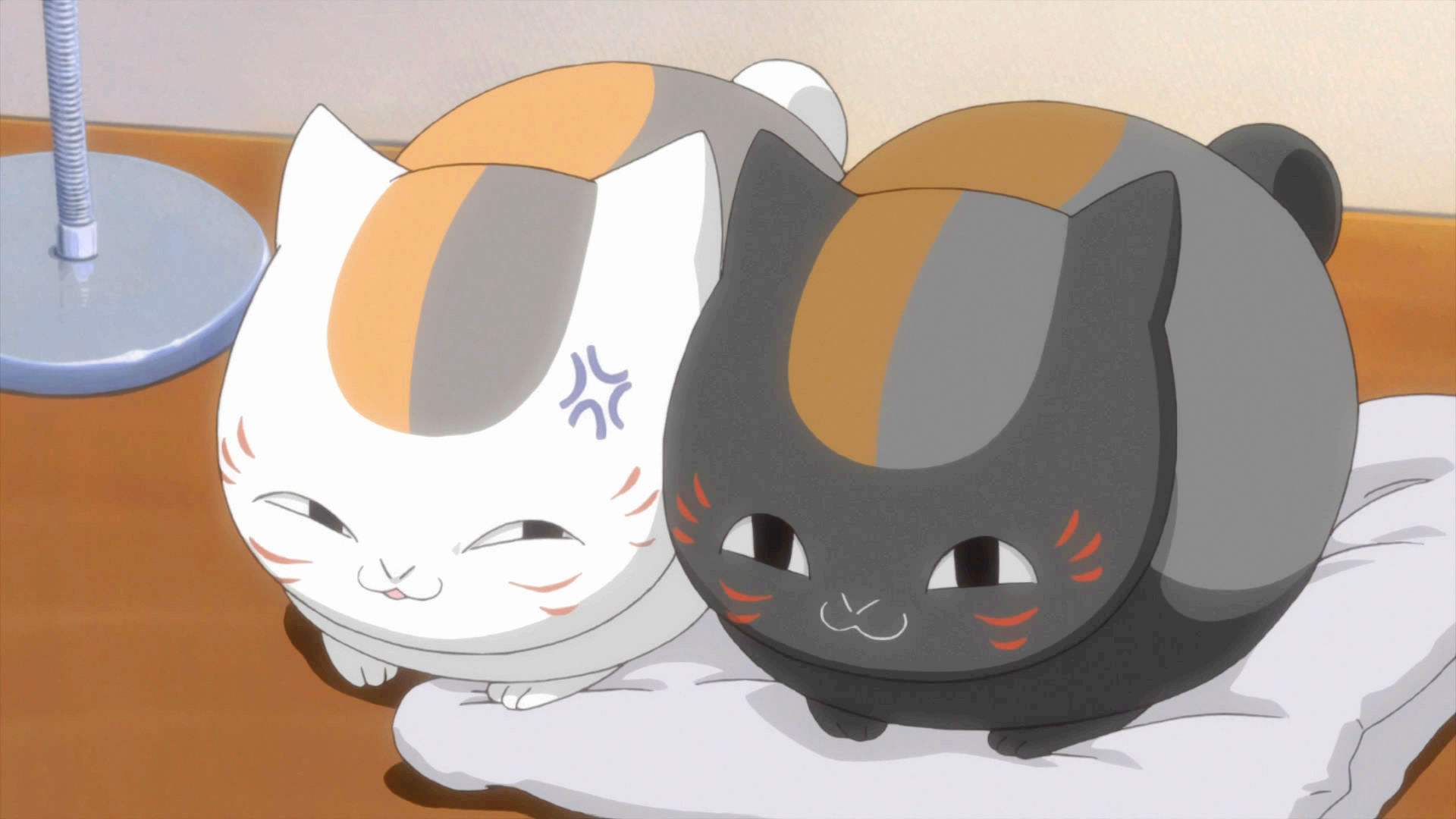 黑猫与白猫 夏目友人帐猫咪老师手机主题