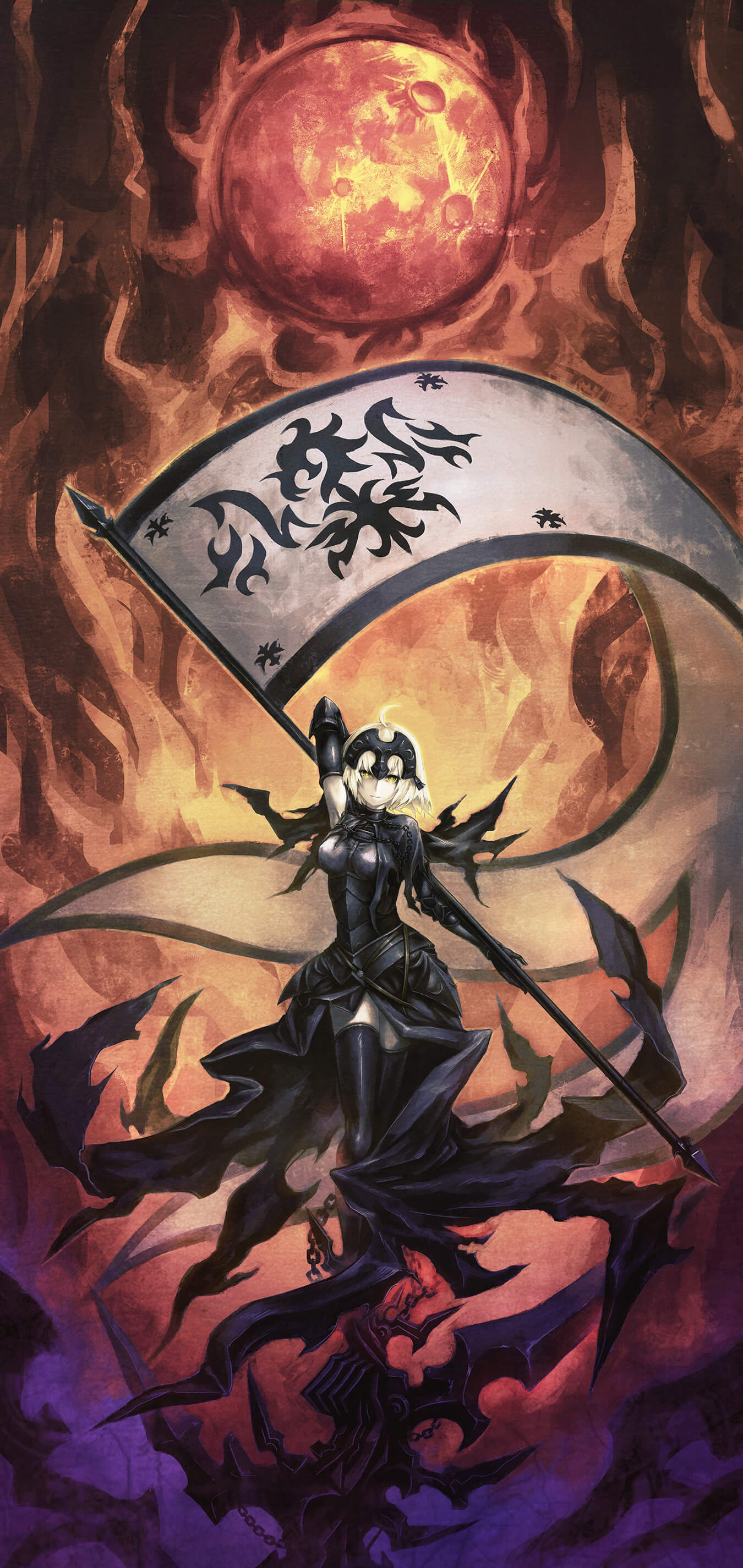 FGO手机壁纸fate黑贞德壁纸