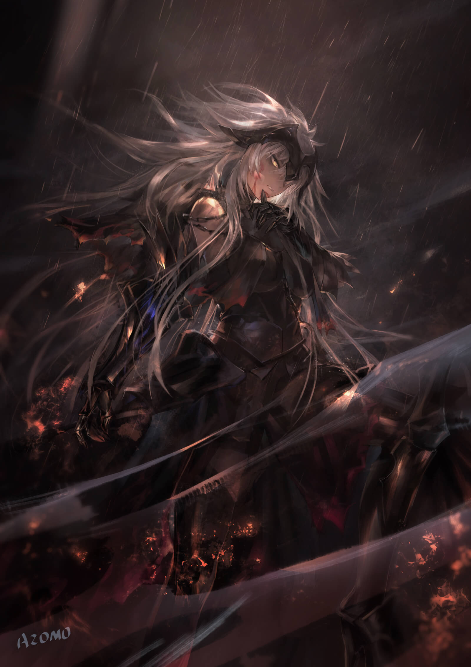 FGO手机壁纸fate黑贞德壁纸