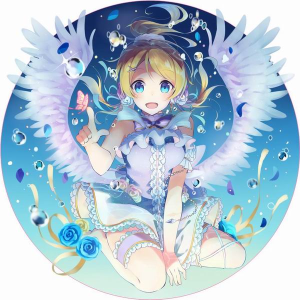 被花儿眷顾的少女 手机壁纸