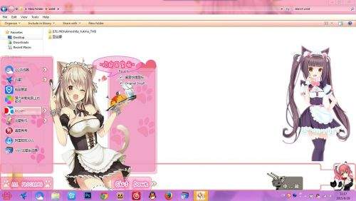 猫耳少女 win7主题