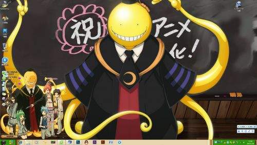 暗杀教室 win7主题 神秘杀老师