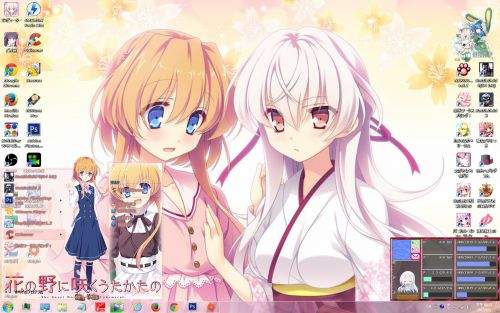 花の野に咲くうたかたの-Win7主题