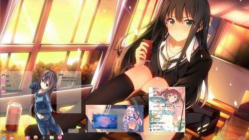 win7主题动漫混合