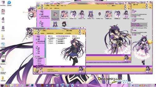 约会大作战 win7主题夜刀神十香