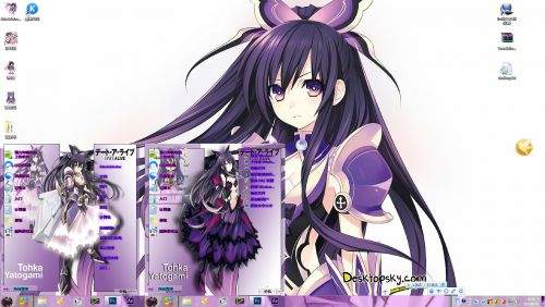 约会大作战 win7主题夜刀神十香