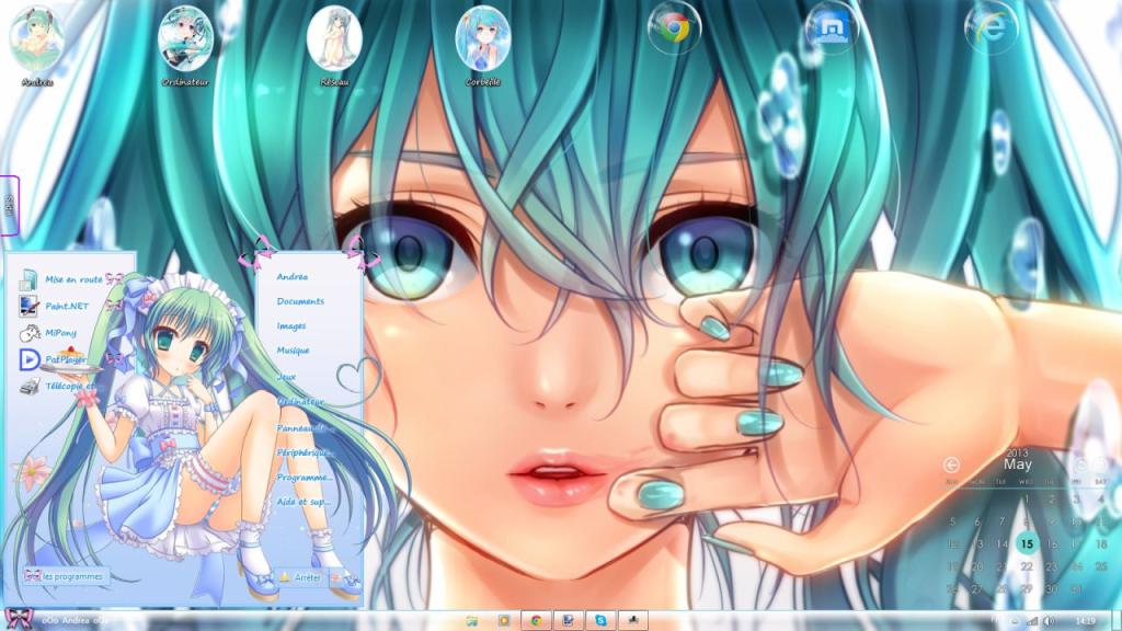 【win7主题】初音未来/Hatsune Miku Blue