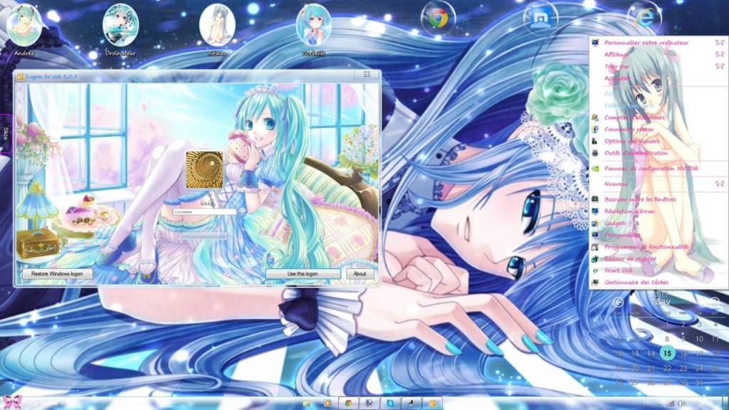 【win7主题】初音未来/Hatsune Miku Blue