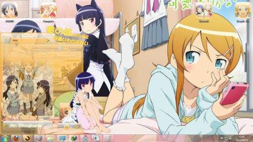 我的妹妹哪有那么可爱win7主题