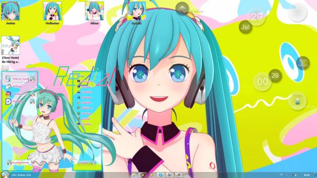 【win7主题】初音Miku“Re:Dial”
