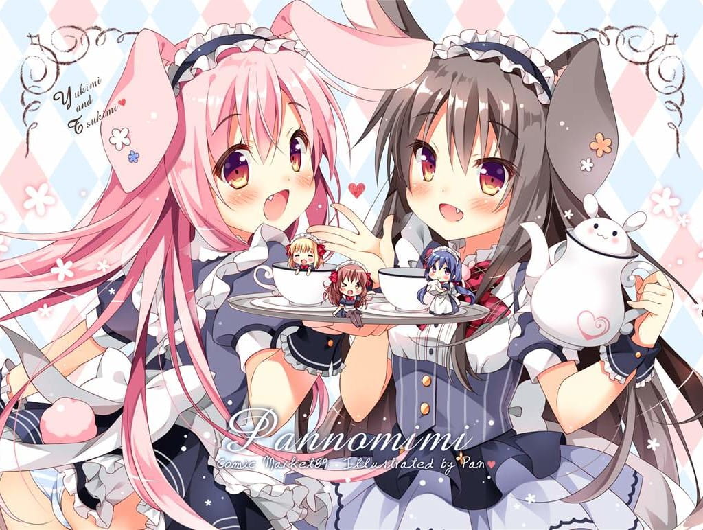 缤纷的色彩 桌面壁纸 可爱萝莉风