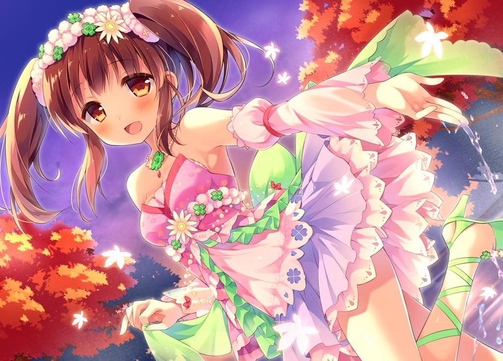 缤纷的色彩 桌面壁纸 可爱萝莉风