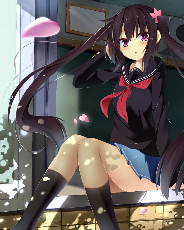 双马尾的少女哟 手机壁纸