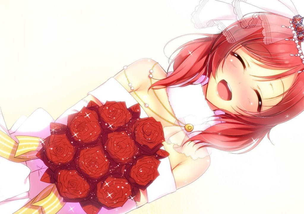 情人幸福的花嫁 桌面壁纸满满的爱