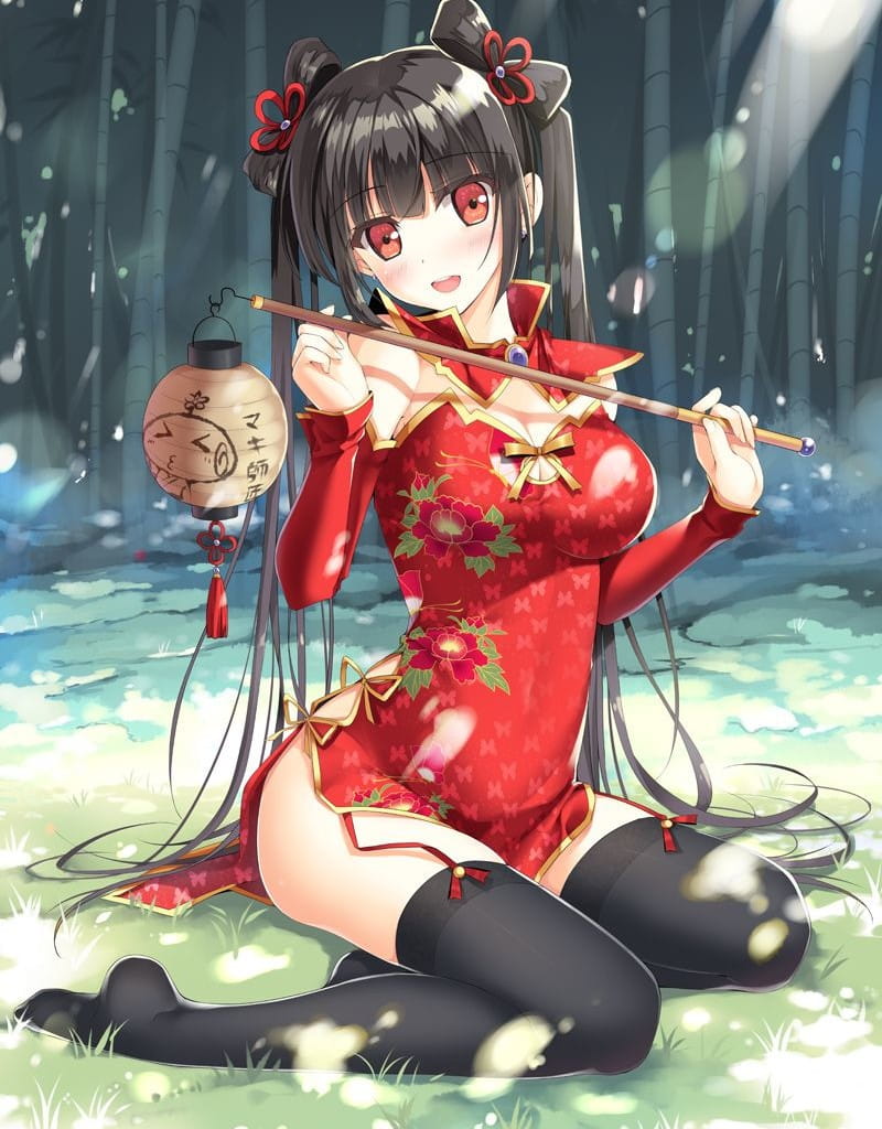 性感的中国风旗袍 手机壁纸