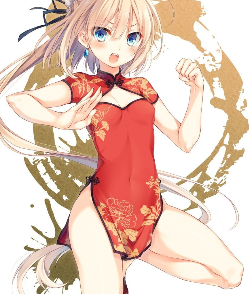 性感的中国风旗袍 手机壁纸