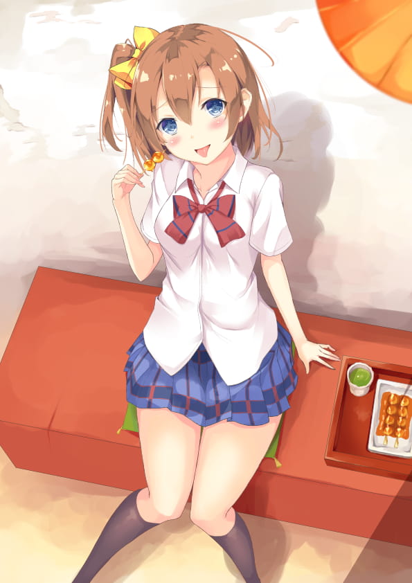 被俯视的少女 手机壁纸