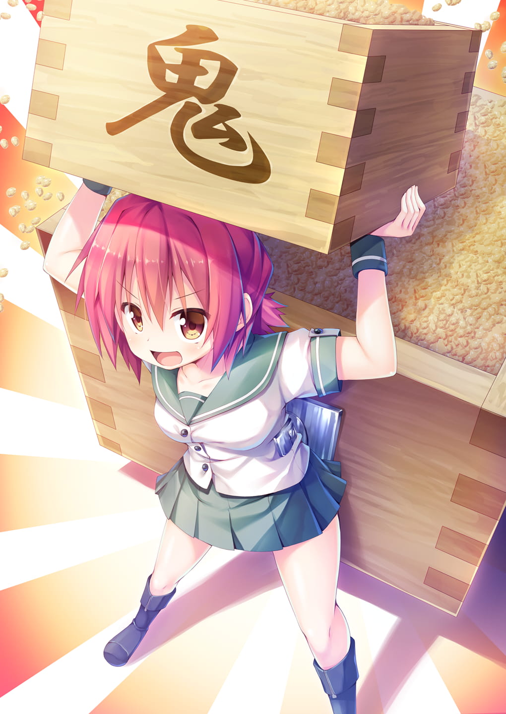 被俯视的少女 手机壁纸