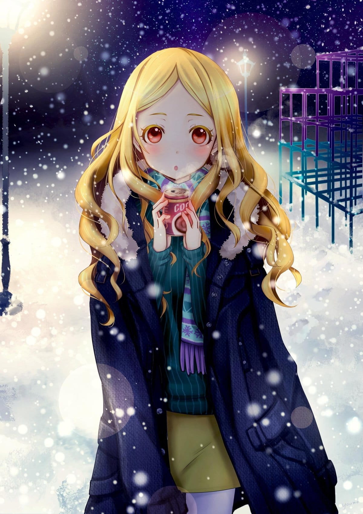 低调的奢华：金发美少女 手机壁纸