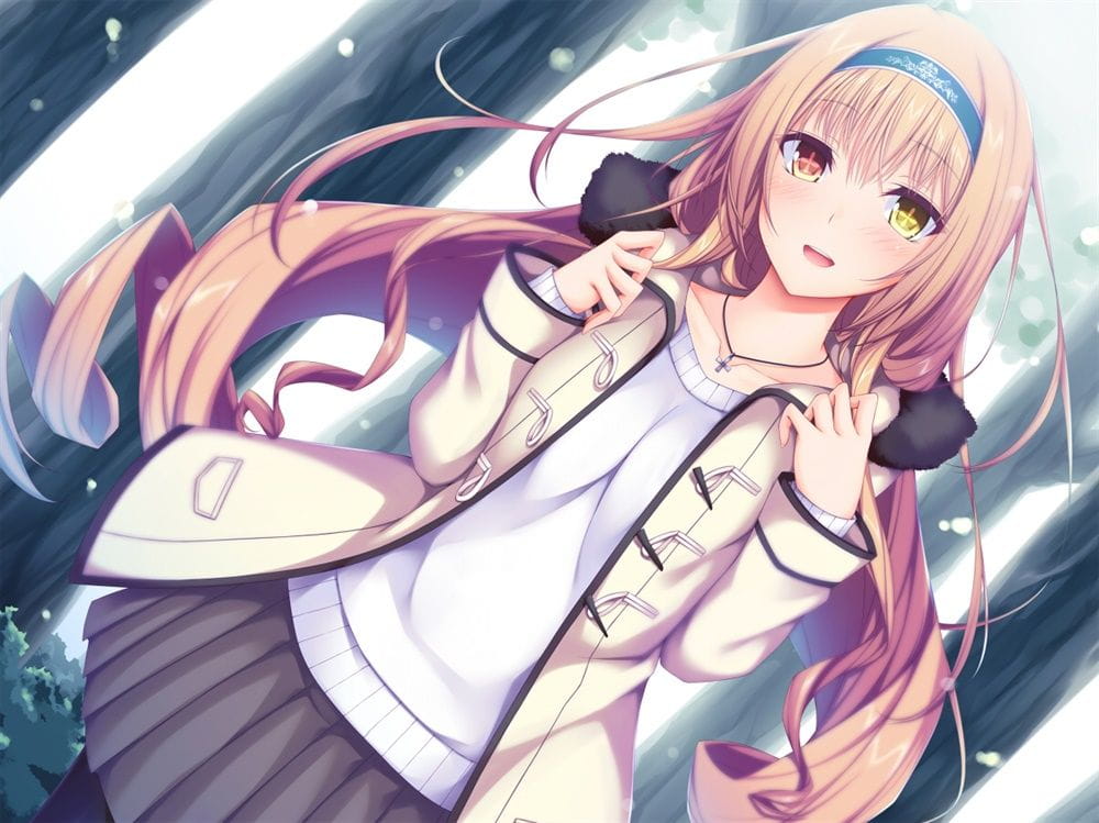 异瞳少女的凝望 桌面壁纸