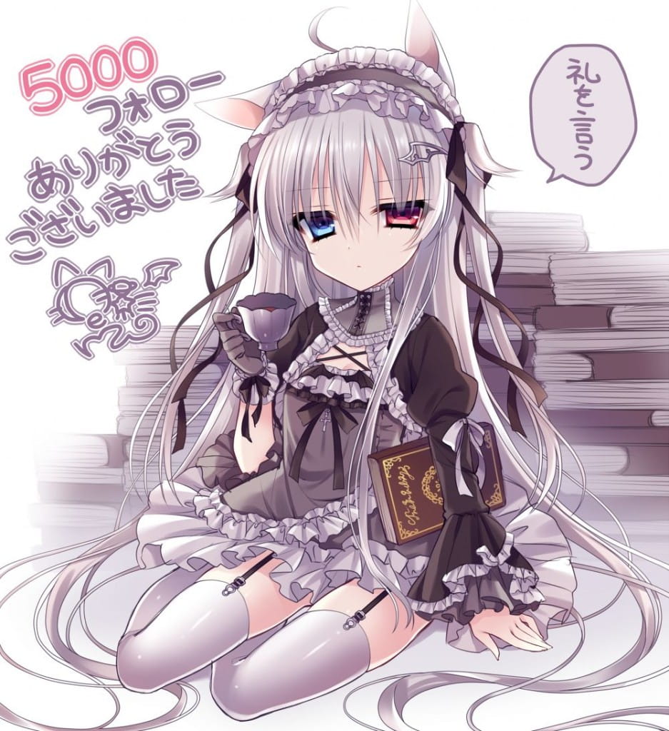 异瞳少女的凝望 桌面壁纸