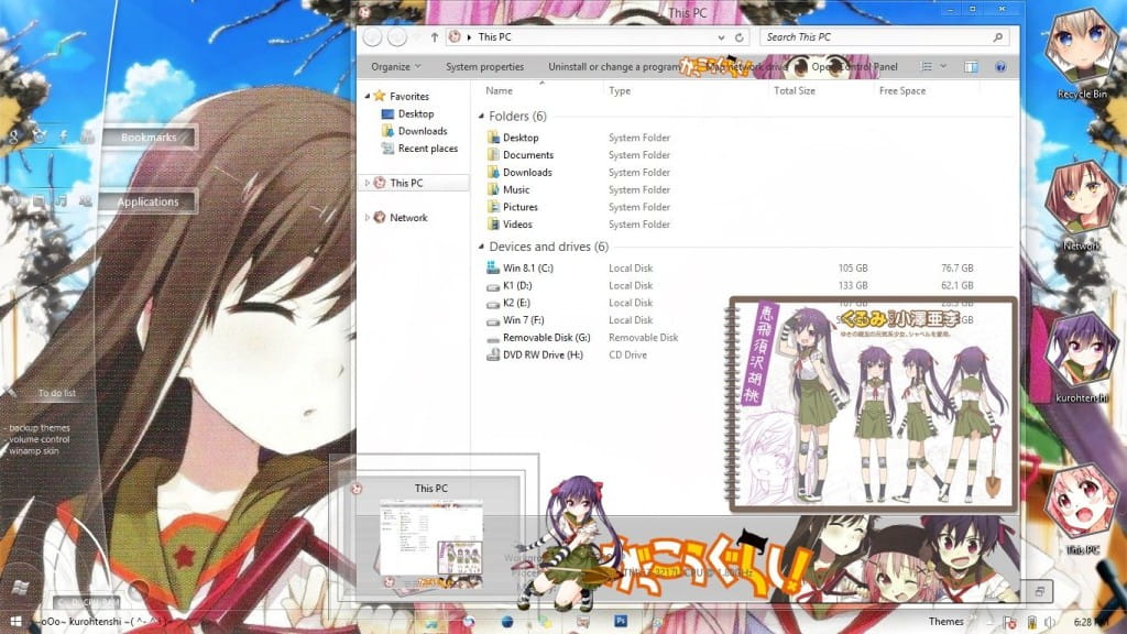Gakkou Gurashi!学园孤岛 win8主题