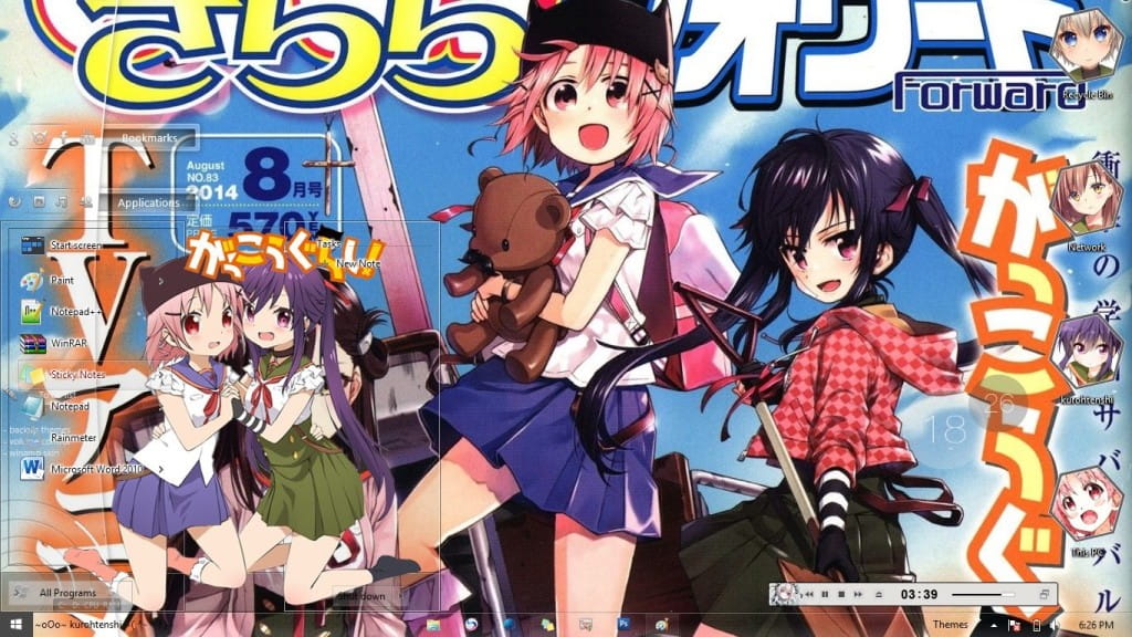 Gakkou Gurashi!学园孤岛 win8主题