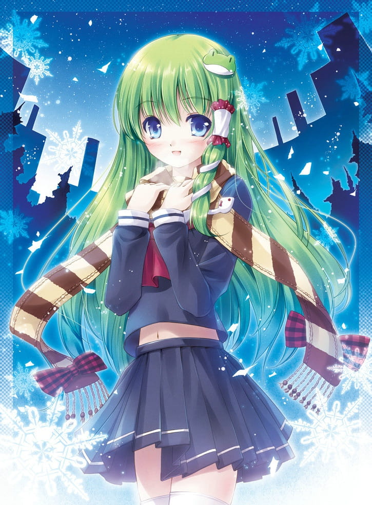 【壁纸】东方project 东风谷早苗手机壁纸分享