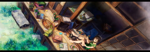 【手机壁纸】夏天一定要吃 西瓜冰棍和美少女更