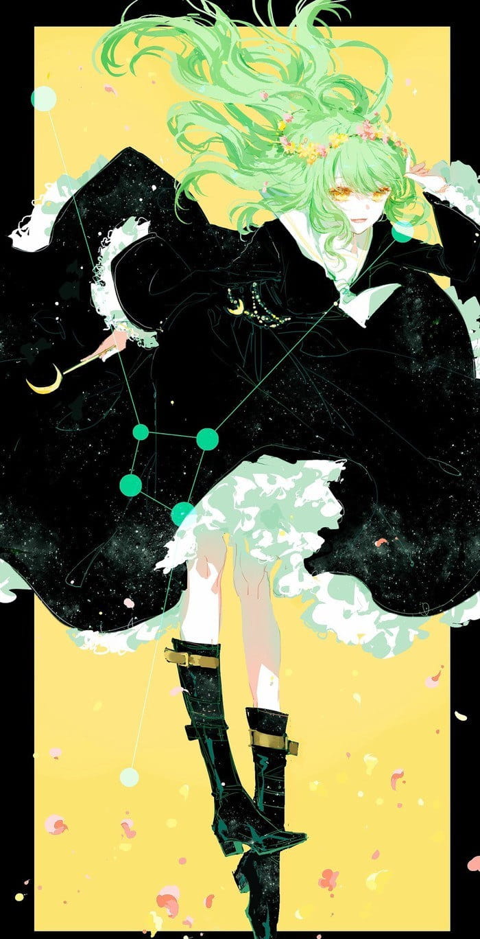 纯手绘！十二星座萌妹子壁纸