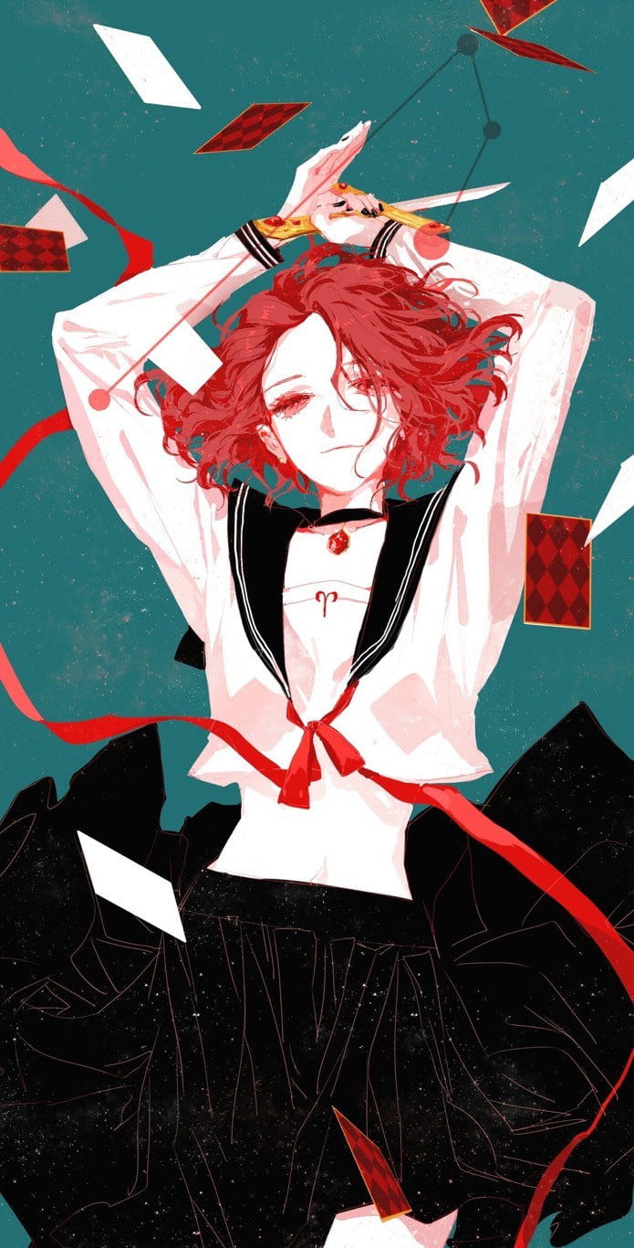 纯手绘！十二星座萌妹子壁纸